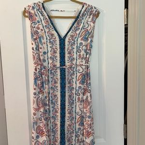 Loft dress size small NWT tie waist midi dress